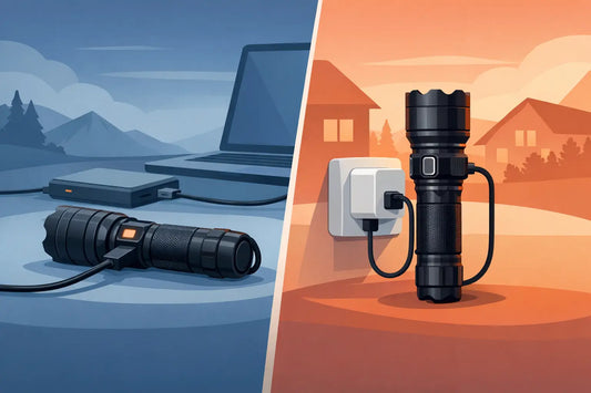 USB Charging vs Wall Charger for Tactical Lights